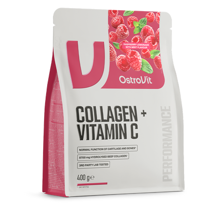 Colagen Pudra, OstroVit, Collagen + Vitamin C, 400g