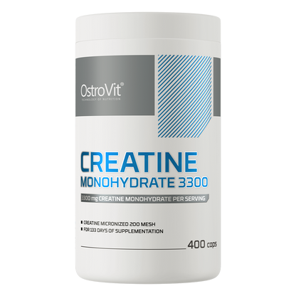 Creatina Capsule, OstroVit, Creatine Monohydrate 3300mg, 400 Capsule