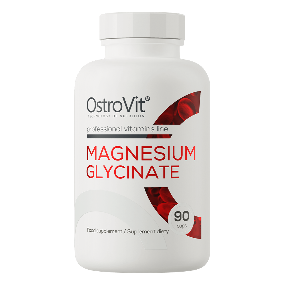 Magneziu Glicinat, OstroVit, Magnesium Glycinate, 90 Capsule
