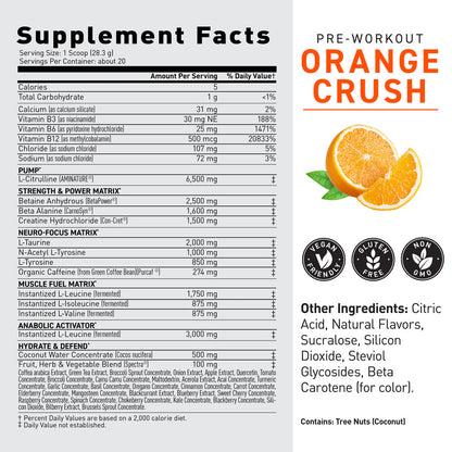 Pre-Workout, Kaged Muscle, Pre-Kaged ( 20 Servings )