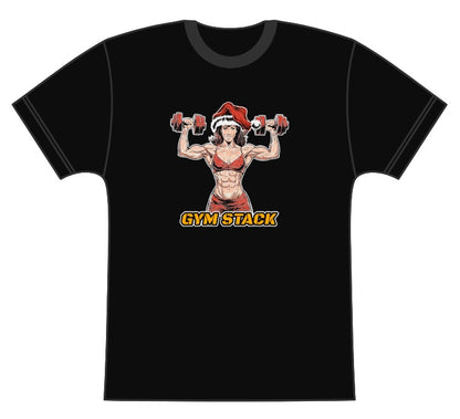 Tricou Sala Personalizat, Gym Stack, Jacked Santa