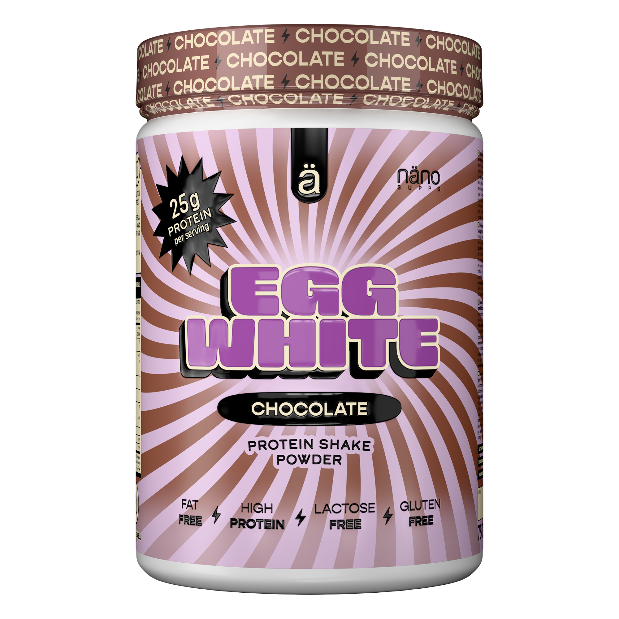 Proteina din Albus de Ou, Nanosupps, Egg White Protein Powder, 750g
