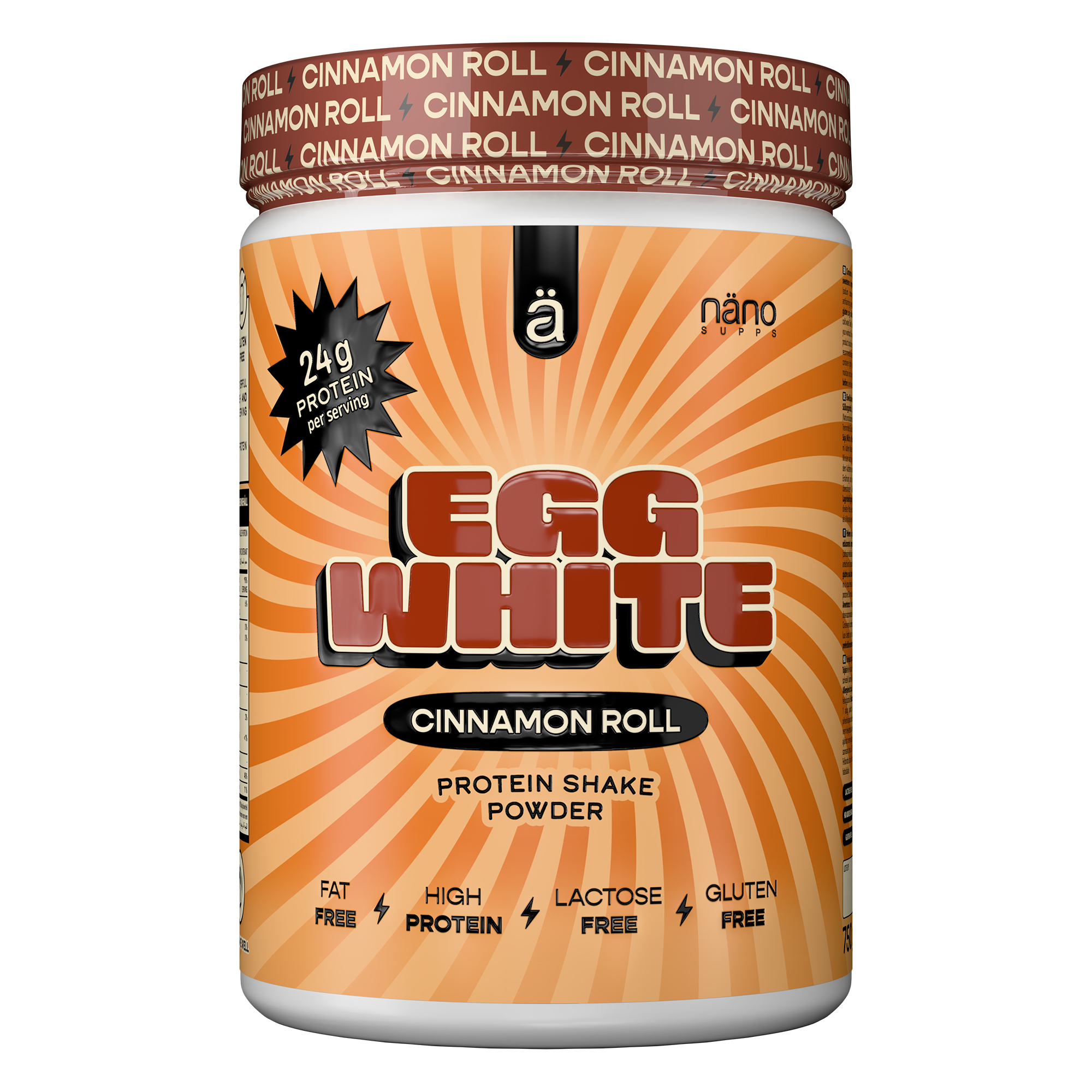 Proteina din Albus de Ou, Nanosupps, Egg White Protein Powder, 750g