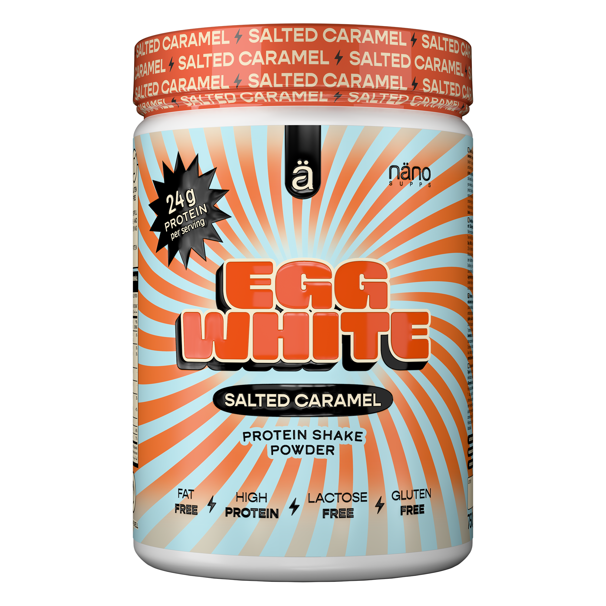 Proteina din Albus de Ou, Nanosupps, Egg White Protein Powder, 750g