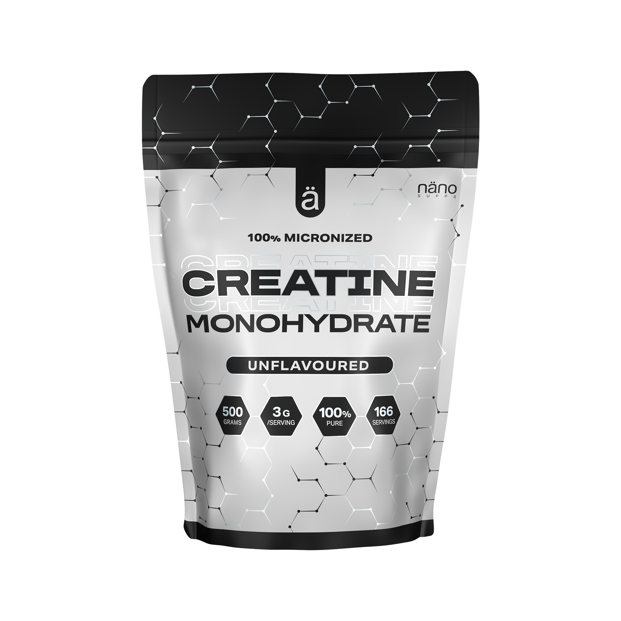 Creatina Monohidrata, Nanosupps, Creatine Monohydrate, 500g