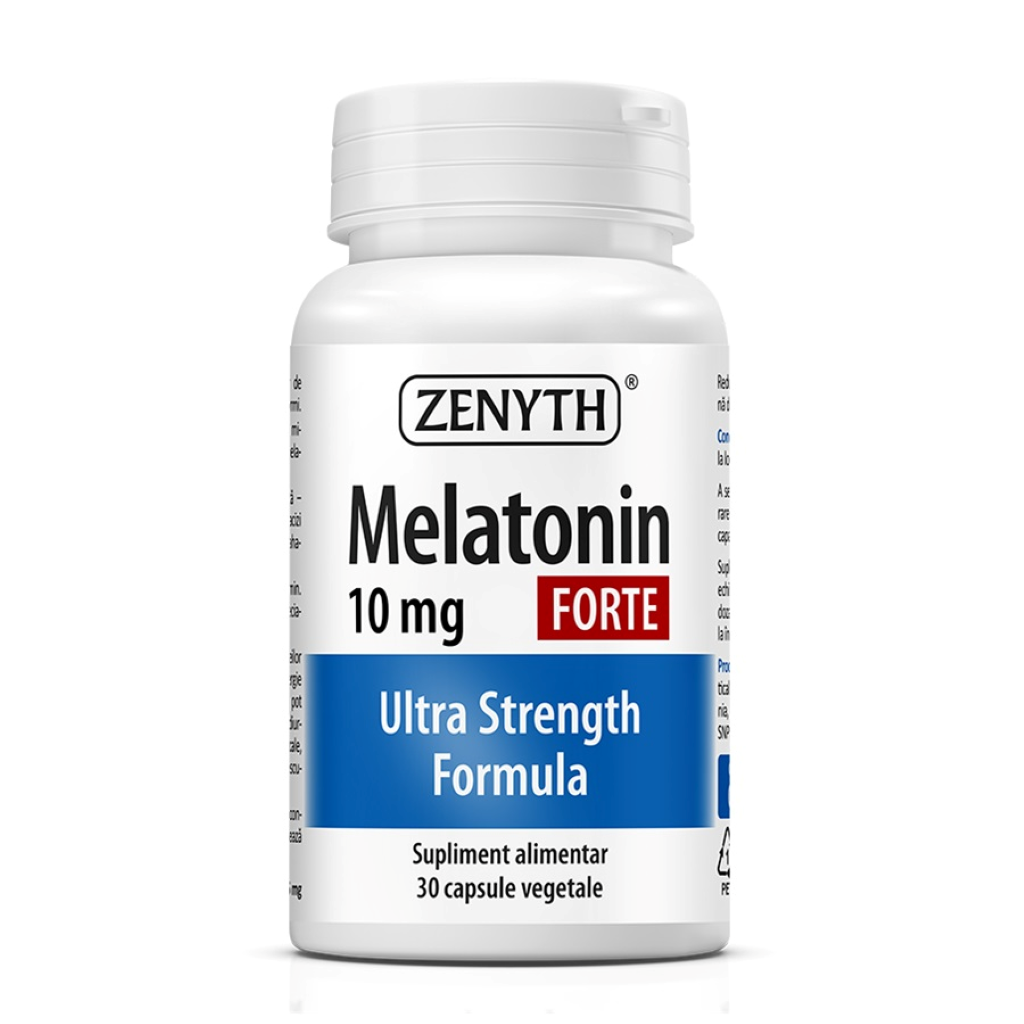 Melatonină Forte, Zenyth, Melatonin Forte 10 mg, 30 Capsule