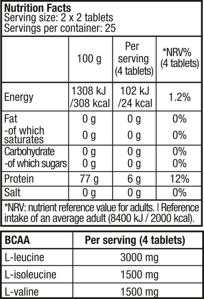 Aminoacizi BCAA tablete - BioTechUSA   Bcaa 6000 100tabs