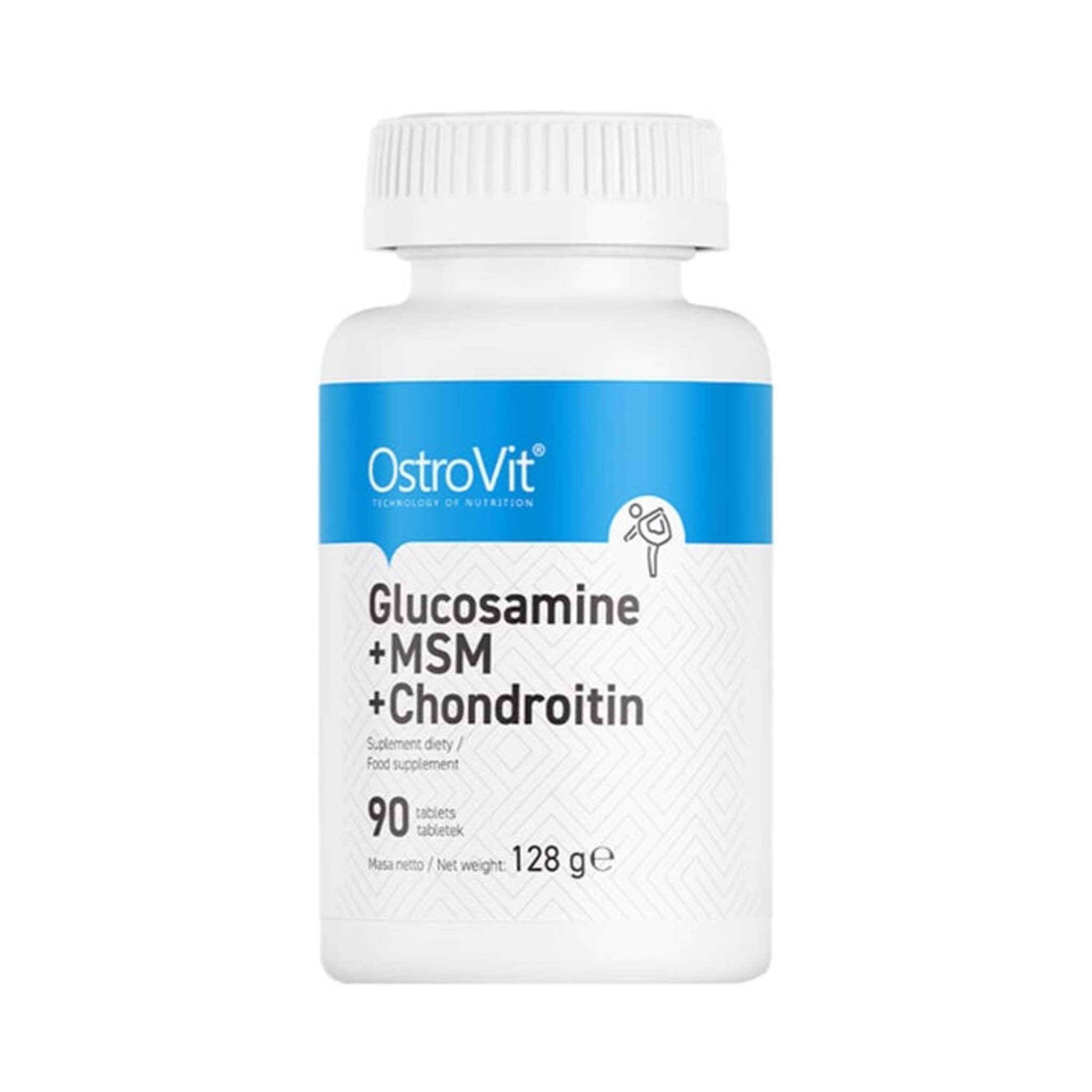 Complex Glucozamina + MSM + Condroitina, Ostrovit, 90 tabs