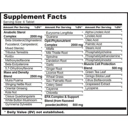 Complex masa musculara, Universal, Natural Sterol Complex, 180tabs
