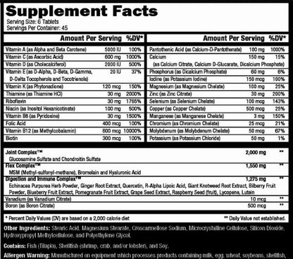Complex Vitamine si Minerale, Controlled Labs, Orange Triad, 270 Tablete