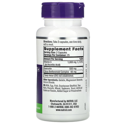 Quarcetina, Natrol, Quercetin Complex, 50caps