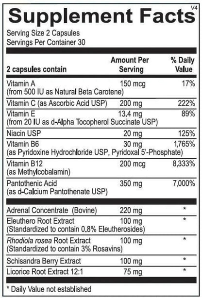 Supliment Adaptogen, Revive, AdrenalCORE, 60 Capsule